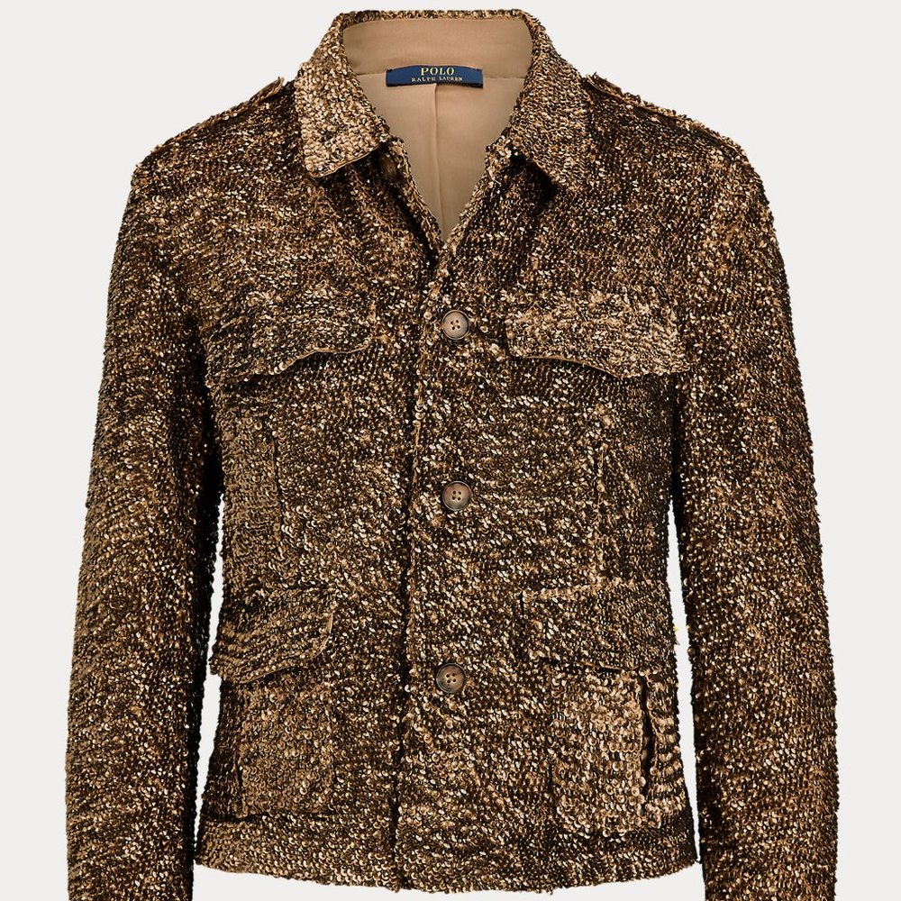 NWT Polo Ralph Lauren Sequined Beaded Jacket, Sz 8